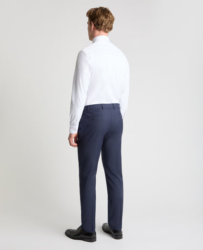Slim leg polyviscose stretch formal trousers