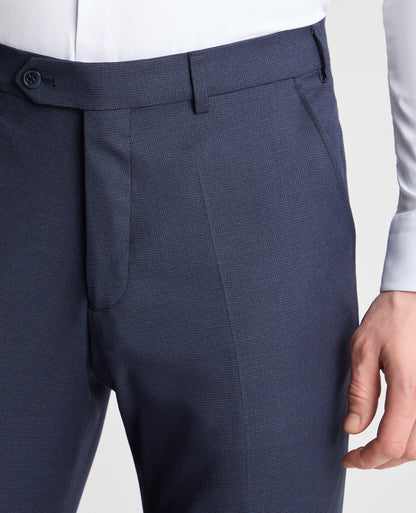 Slim leg polyviscose stretch formal trousers