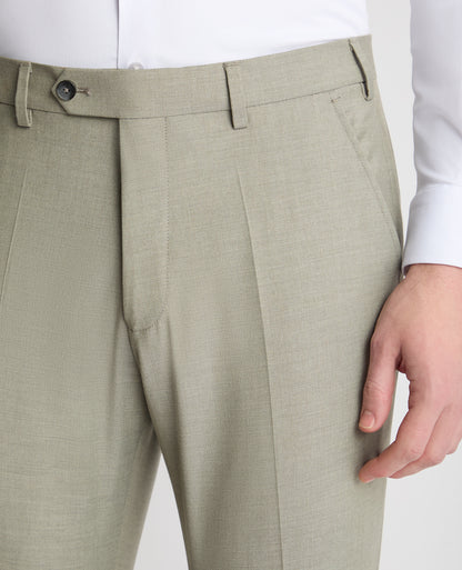 Slim leg polyviscose formal trousers