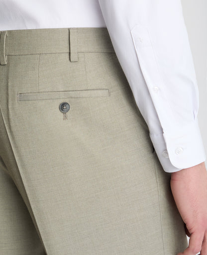 Slim leg polyviscose formal trousers
