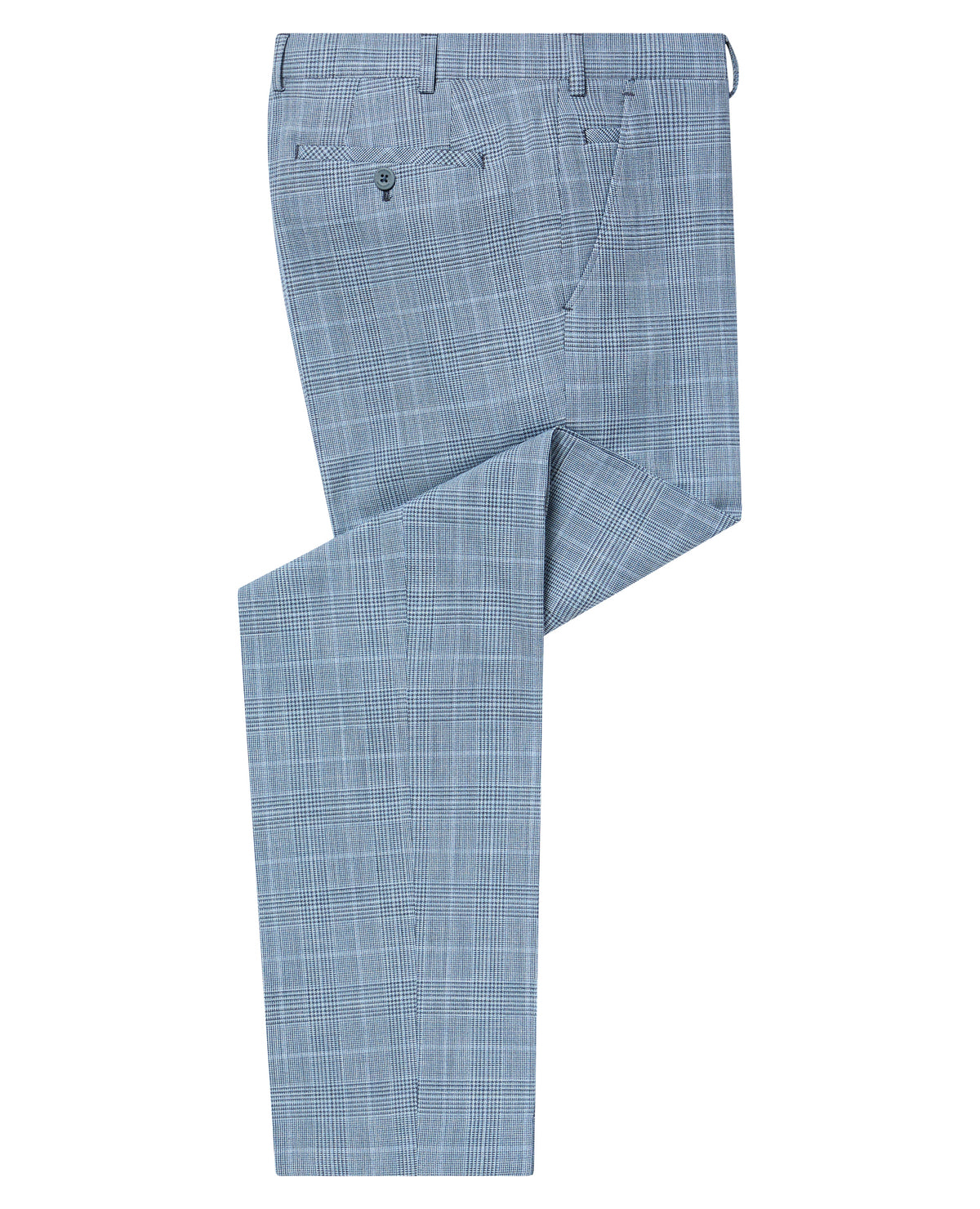 Man wearing a blue trouser