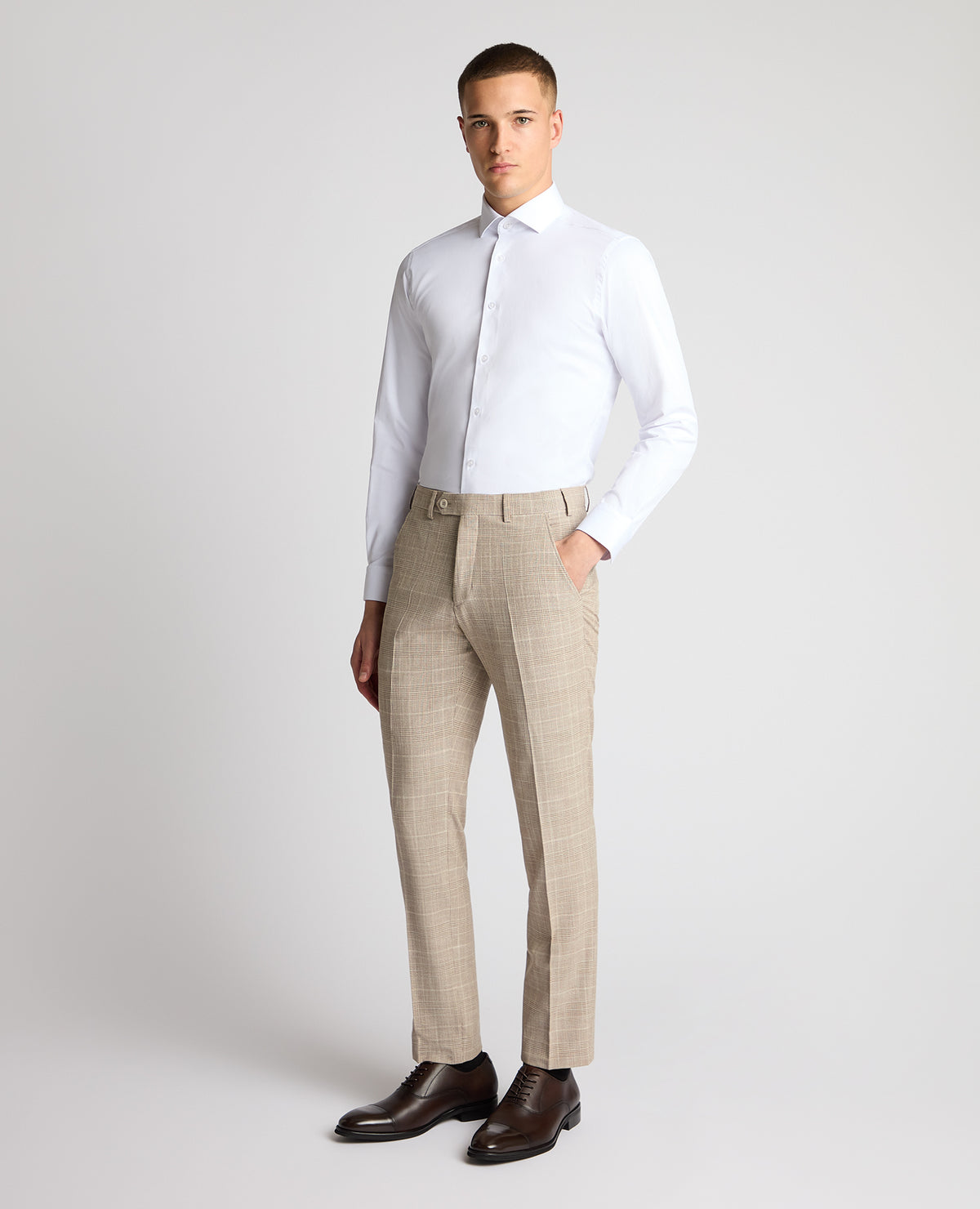 Man wearing a stone trouser
