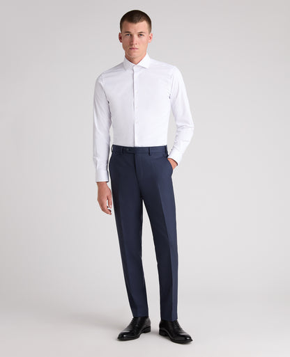 Slim leg wool blend mix and match suit trouser