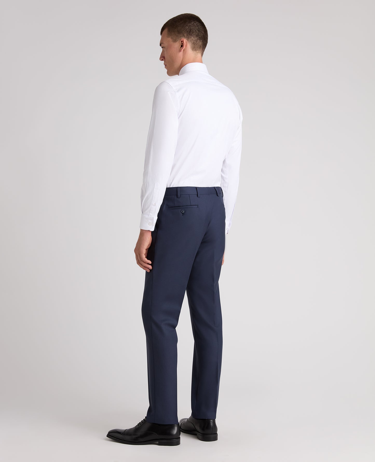 Slim leg wool blend mix and match suit trouser