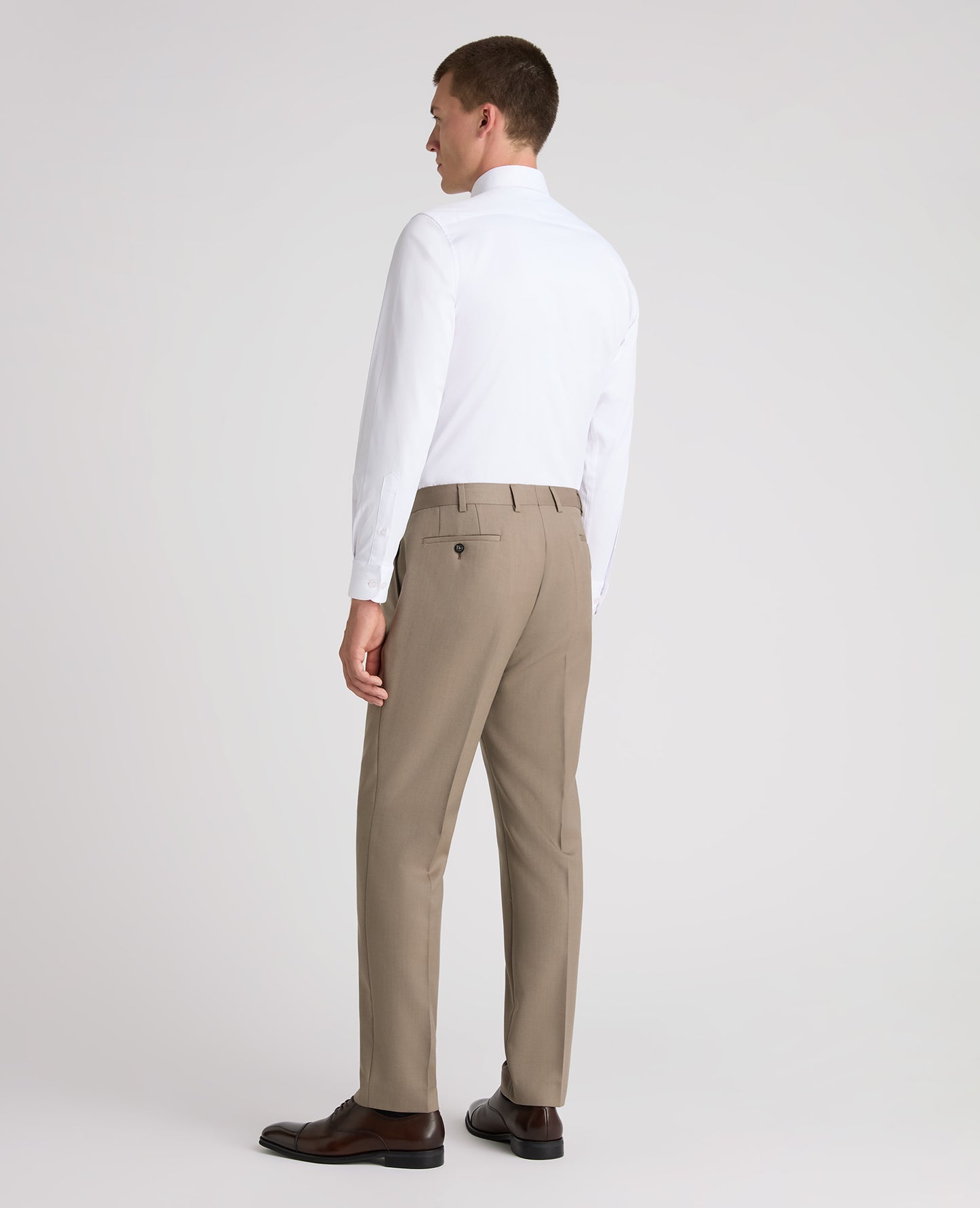 Slim leg wool blend mix and match suit trouser