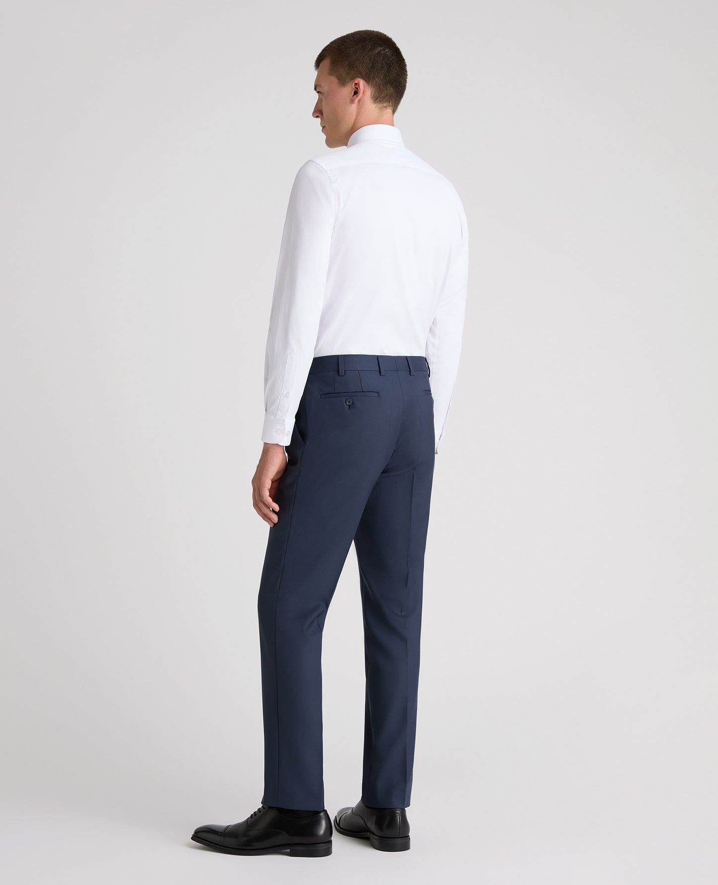 Tapered fit wool blend mix and match suit trouser