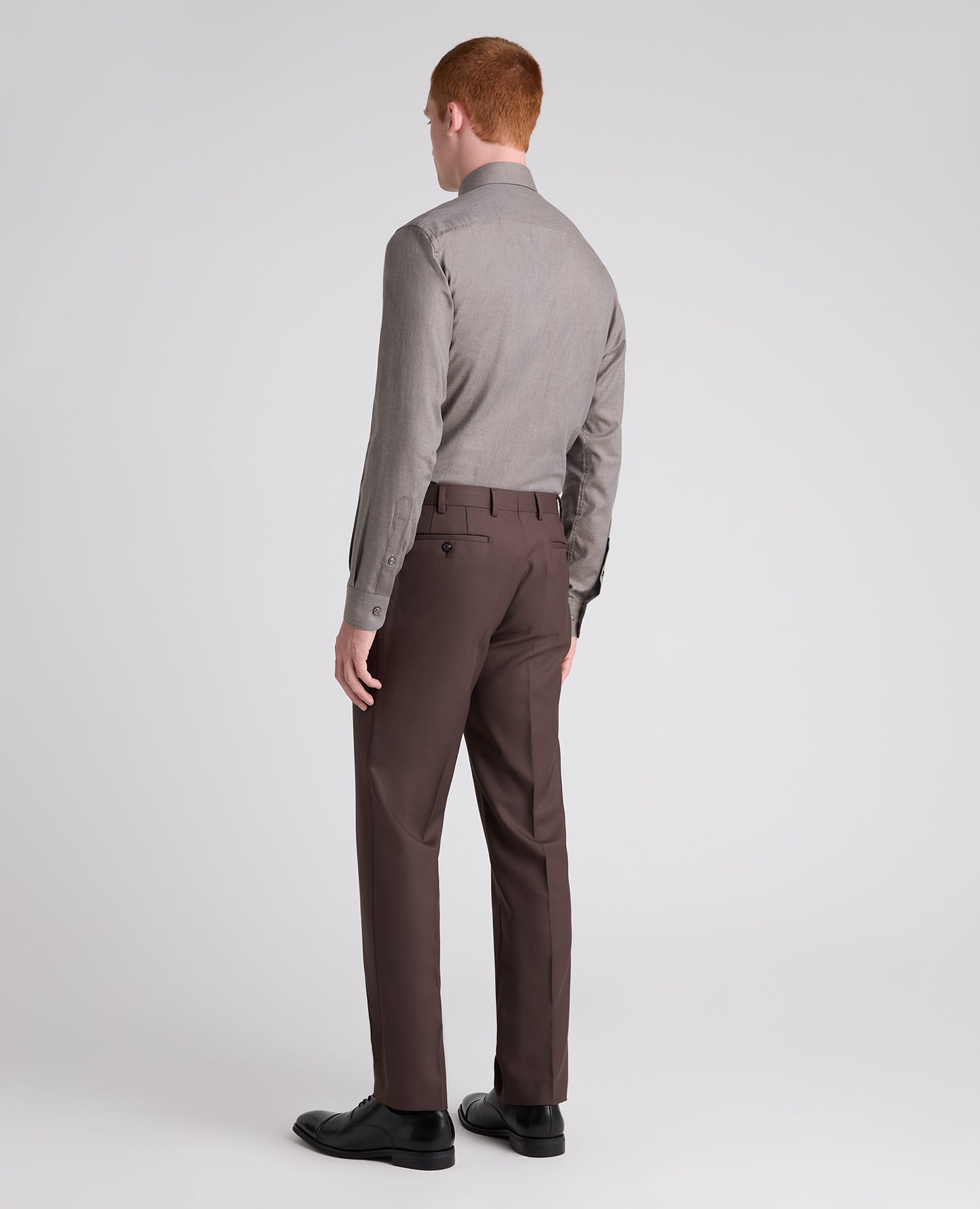 Tapered fit wool blend mix and match suit trouser
