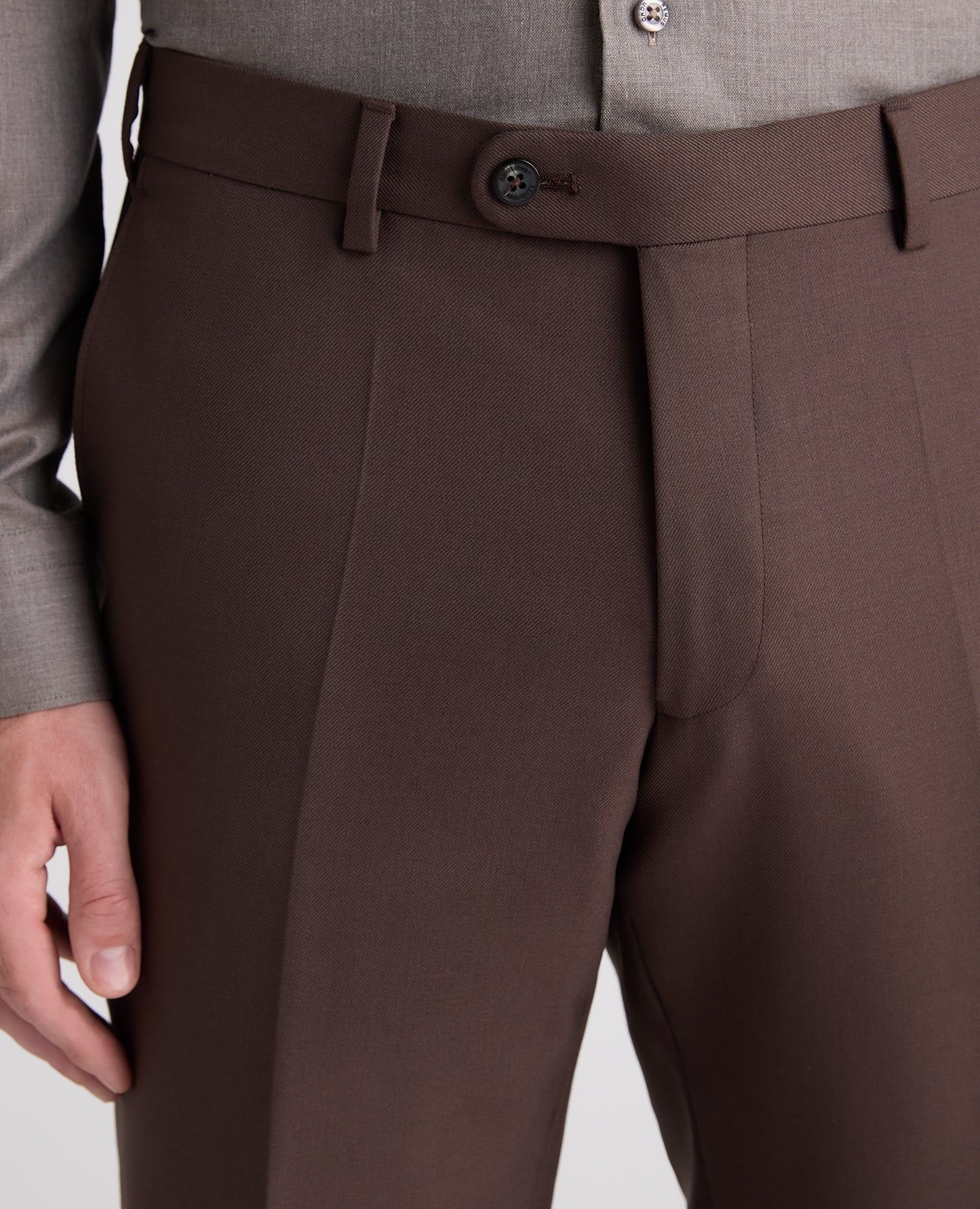 Tapered fit wool blend mix and match suit trouser