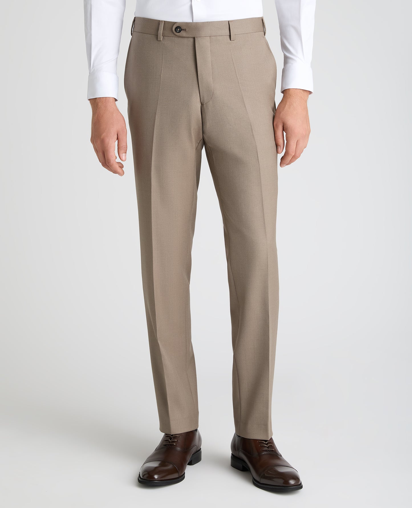 Tapered fit wool blend mix and match suit trouser