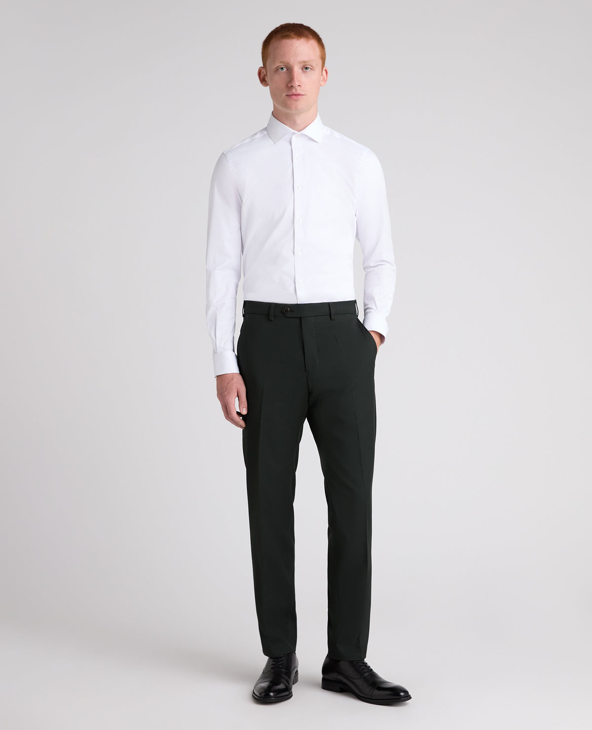 Slim leg polyviscose mix and match suit trouser