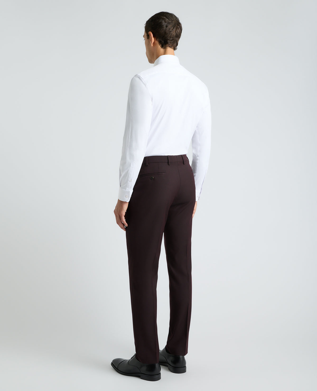 Dark Red Slim Fit Stretch Suit