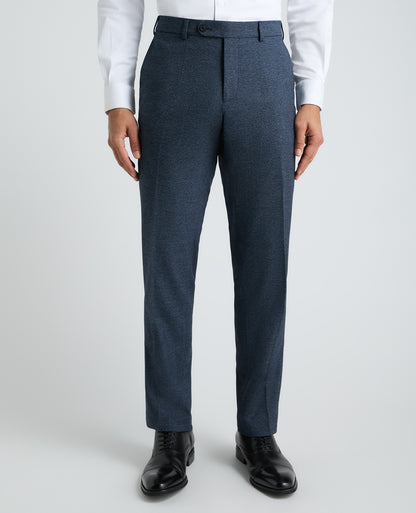 Tapered fit polyviscose formal trousers
