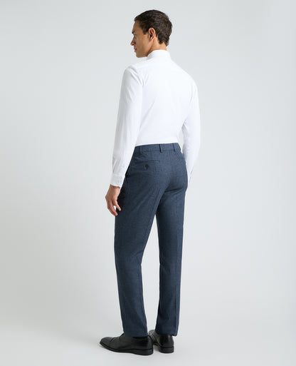 Dark Blue Tapered Fit Woven Stretch Suit