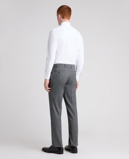 Tapered fit polyviscose formal trousers
