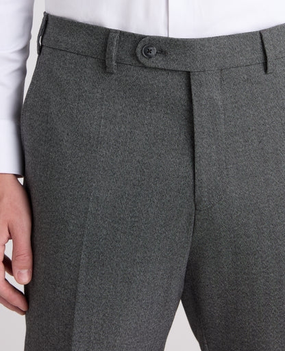 Tapered fit polyviscose formal trousers