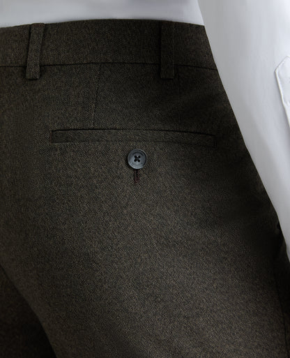 Tapered fit polyviscose formal trousers
