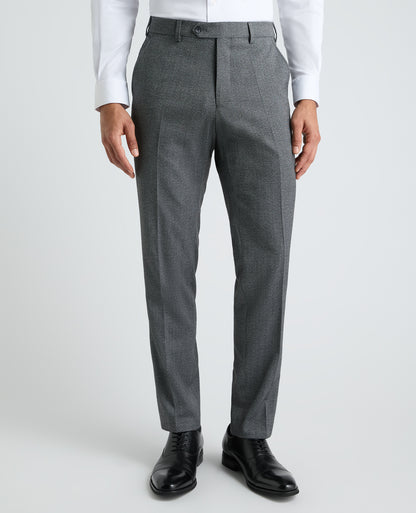 Slim leg polyviscose formal trousers