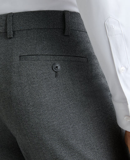 Slim leg polyviscose formal trousers