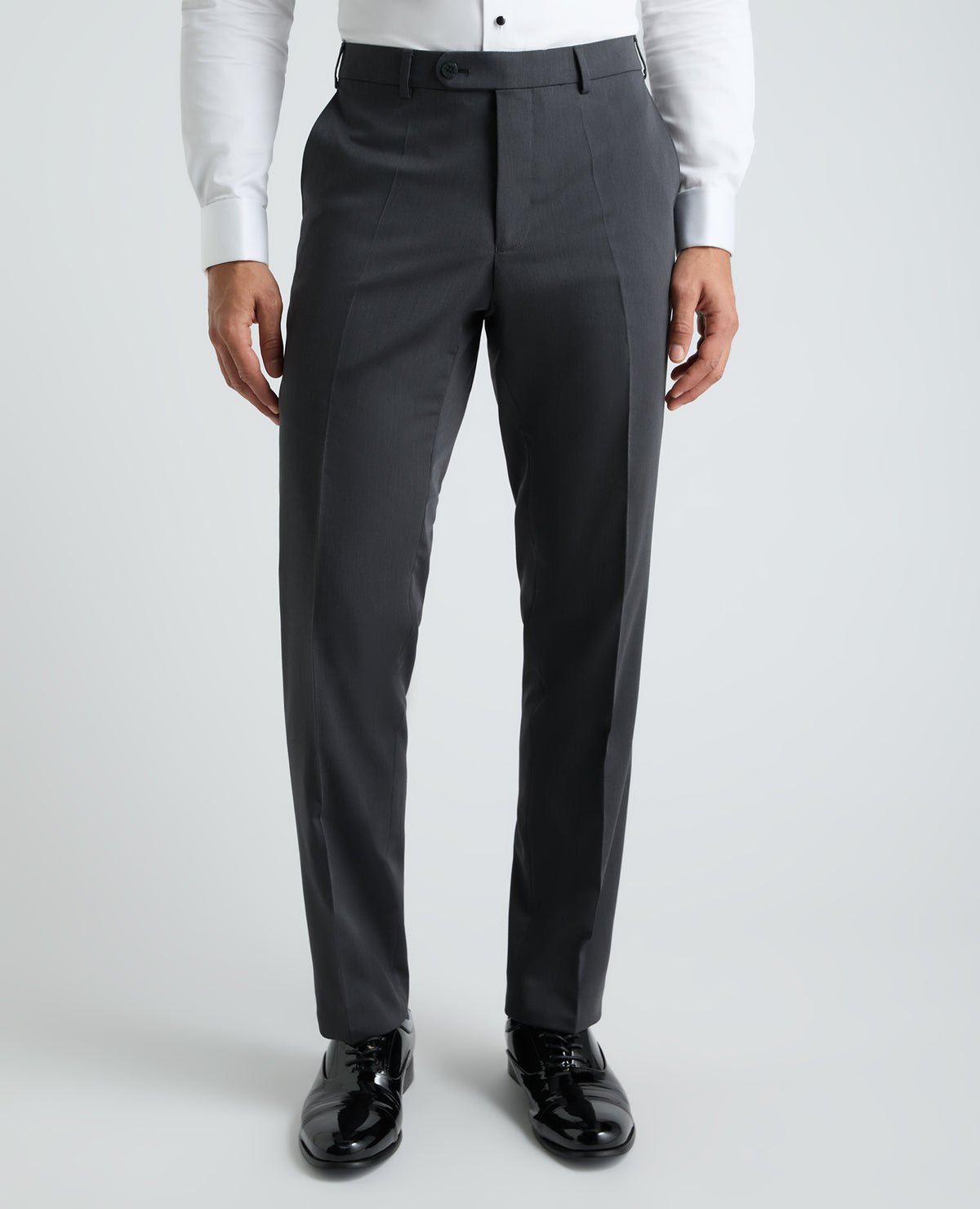 Tapered fit polyviscose mix and match suit trouser