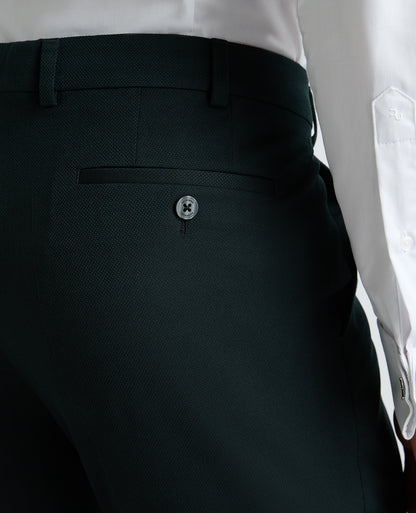 Tapered fit polyviscose formal trousers