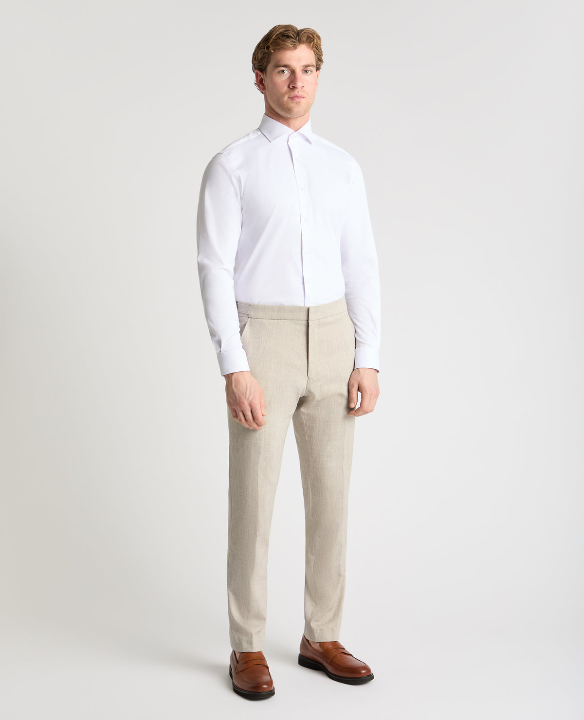 Man wearing a stone trouser