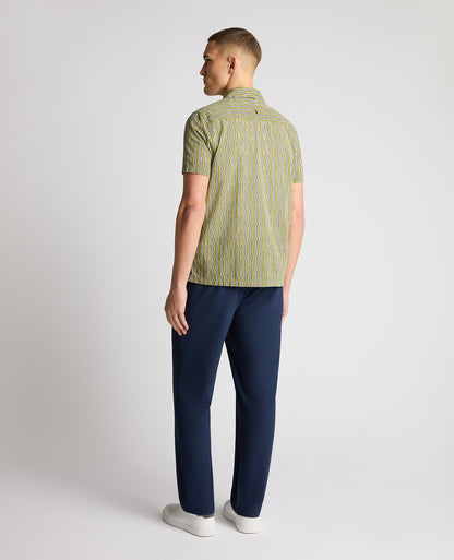 Man wearing a blue trouser