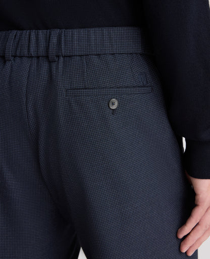 Tapered fit polyviscose formal trousers