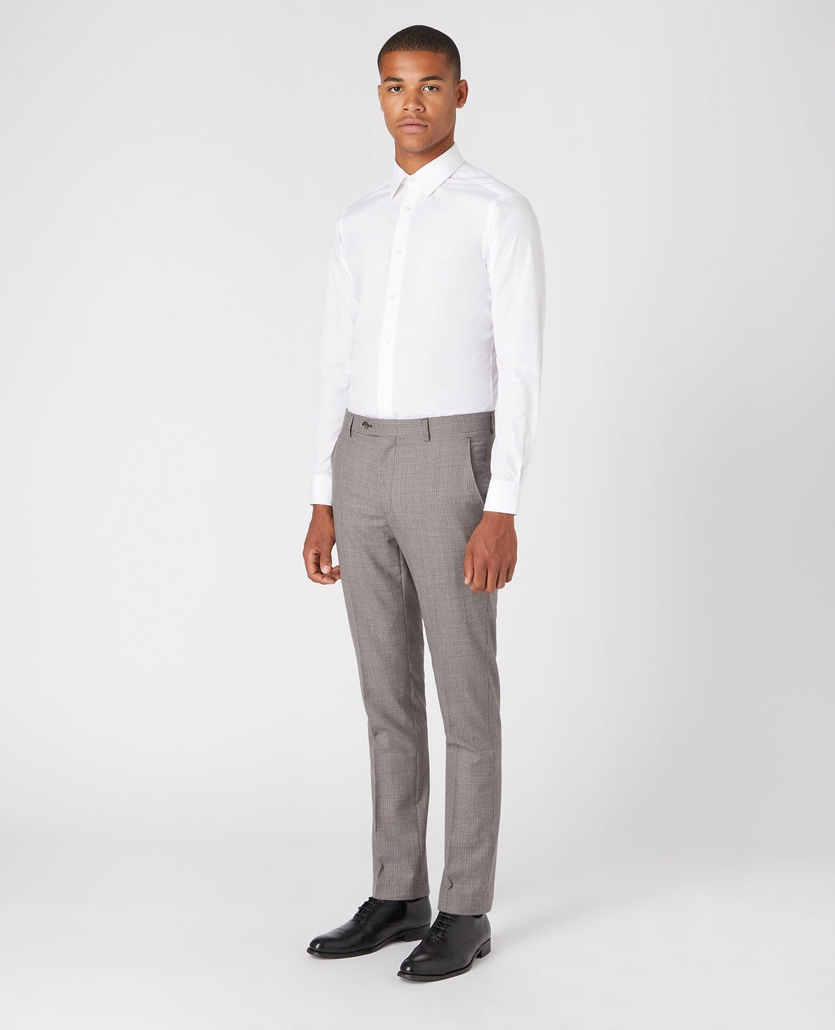 Man wearing a sand Mix and Match Suit Trouser