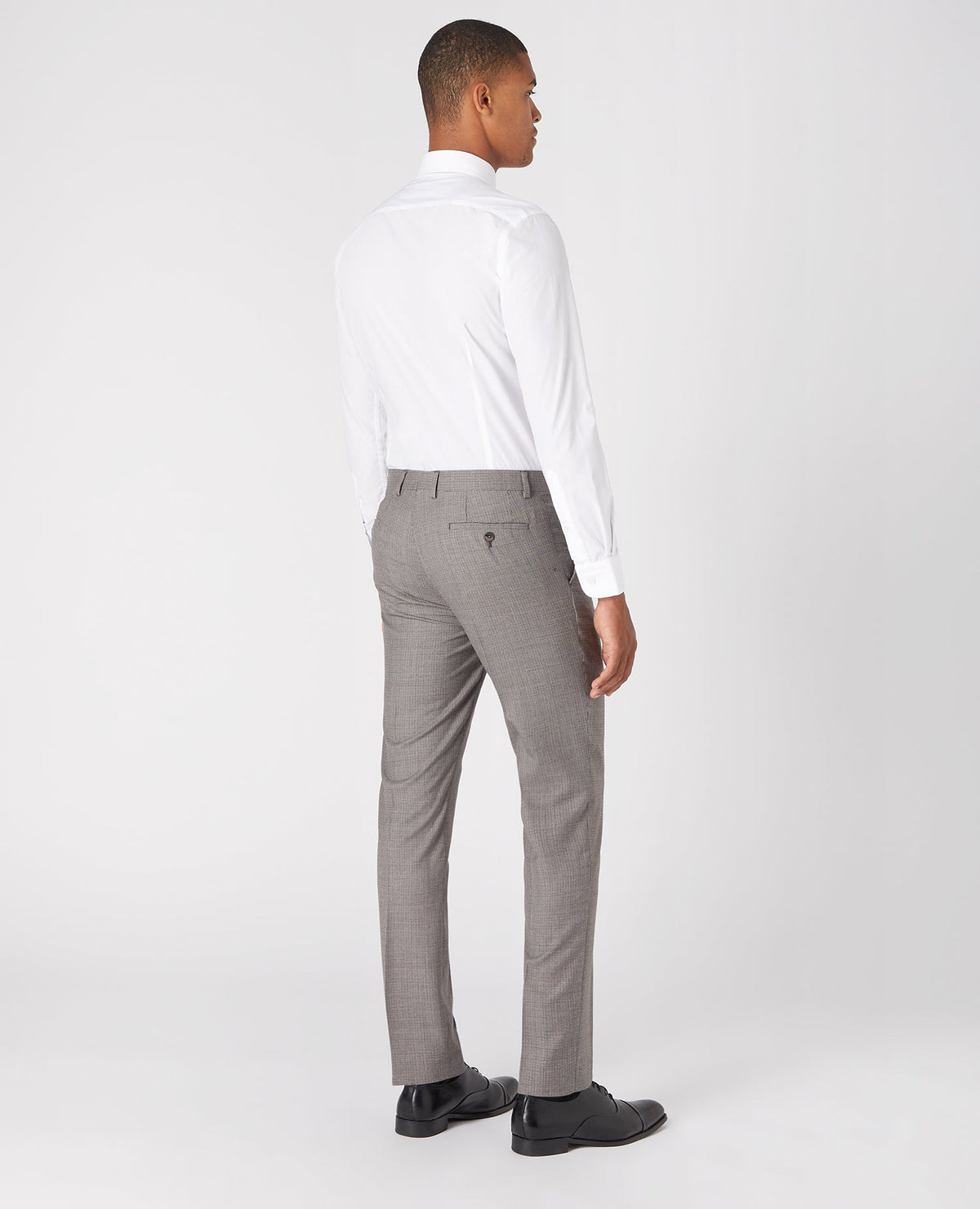 Man wearing a sand Mix and Match Suit Trouser