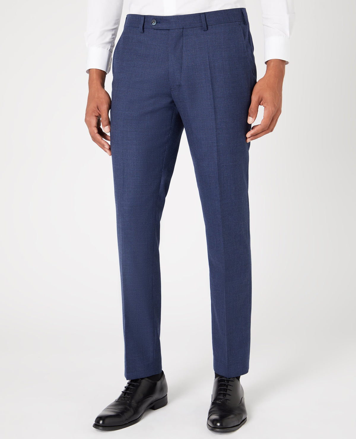 Man wearing a blue Mix and Match Suit Trouser