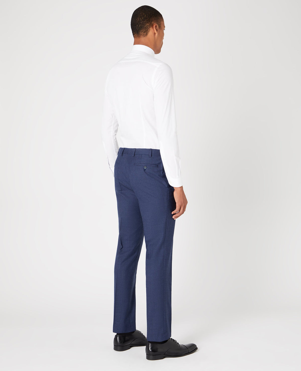 Man wearing a blue Mix and Match Suit Trouser