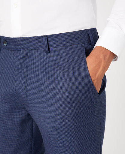 Man wearing a blue Mix and Match Suit Trouser