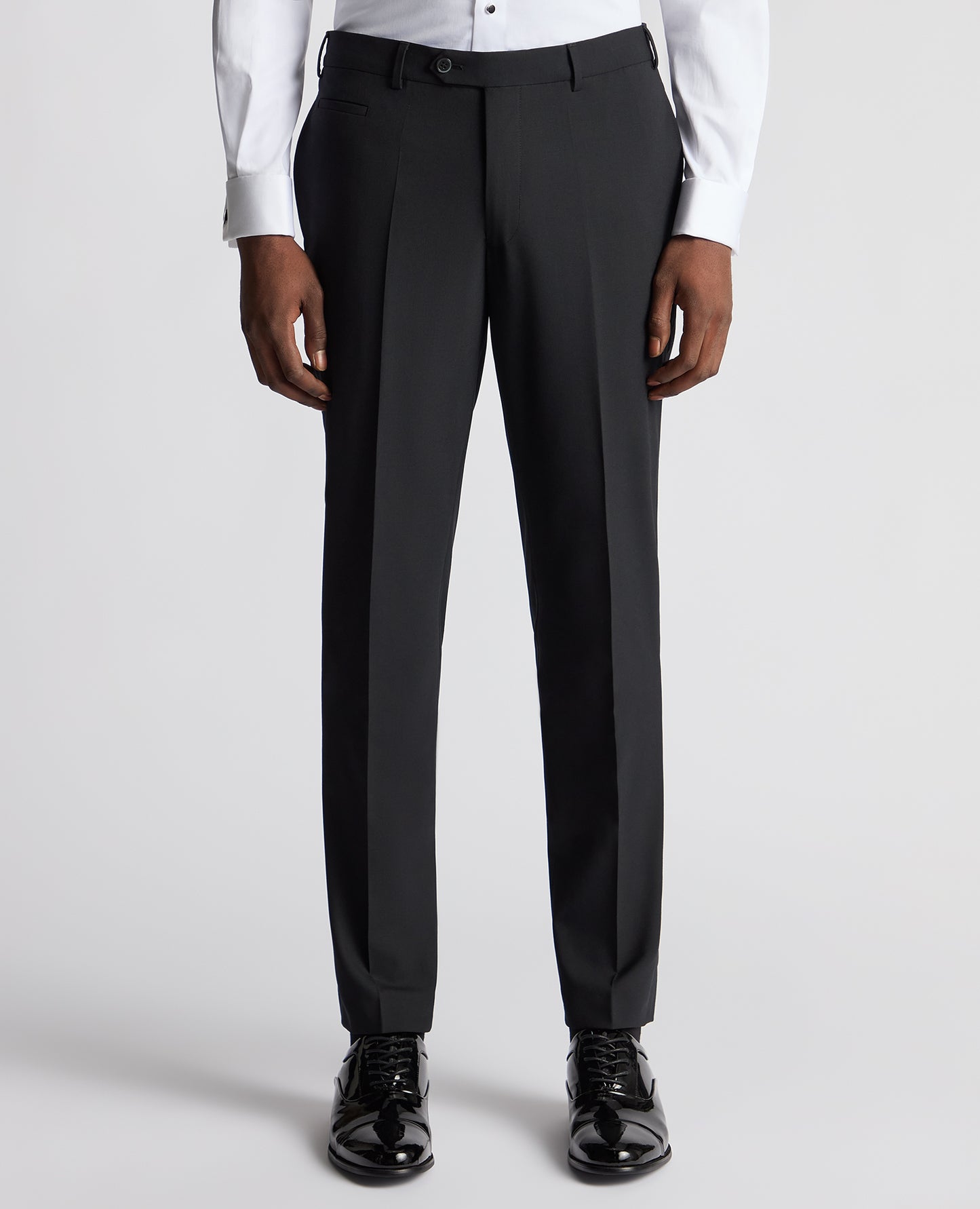 Slim Fit Wool-Blend Formal Trousers