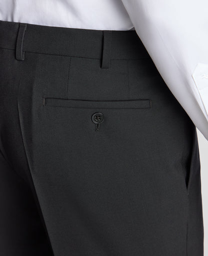 Man wearing a black Slim Fit Wool-Blend Formal Trousers