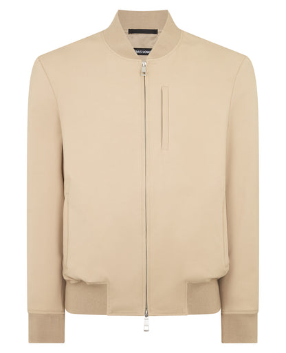 Man wearing a stone jacket
