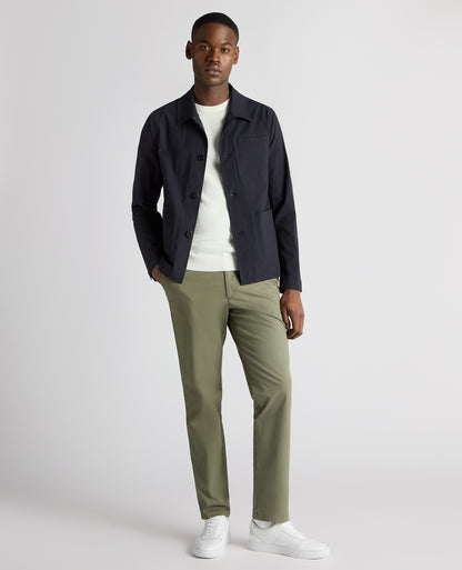 Man wearing a navy Regular Fit Chore Jacket