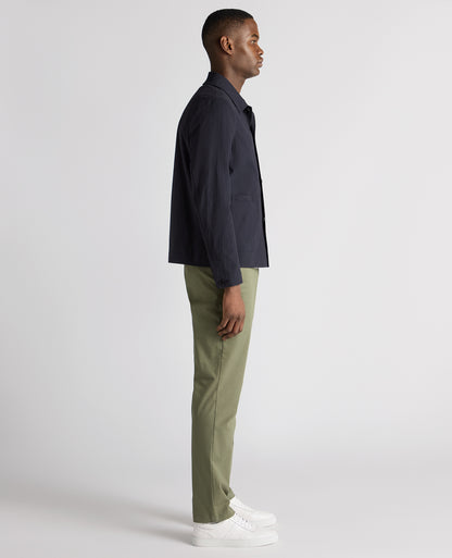 Man wearing a navy Regular Fit Chore Jacket