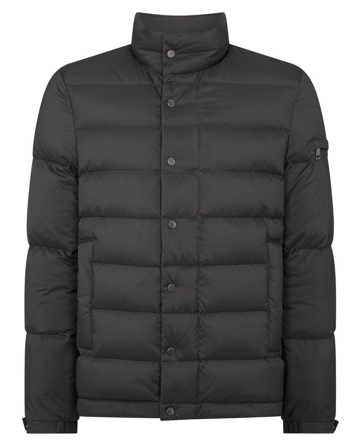 Man wearing a grey Regular Fit Quilted Jacket