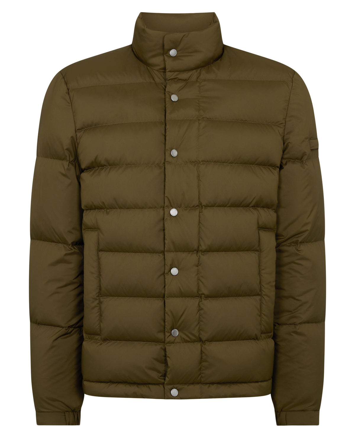 Man wearing a green Regular Fit Quilted Jacket