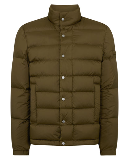 Man wearing a green Regular Fit Quilted Jacket