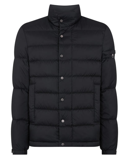 Man wearing a navy Regular Fit Quilted Jacket