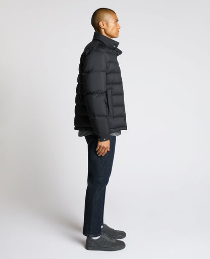 Man wearing a navy Regular Fit Quilted Jacket