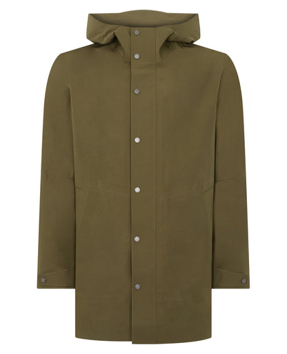 Man wearing a green jacket