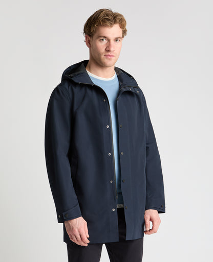 Man wearing a navy jacket