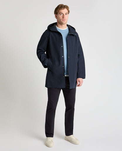 Man wearing a navy jacket