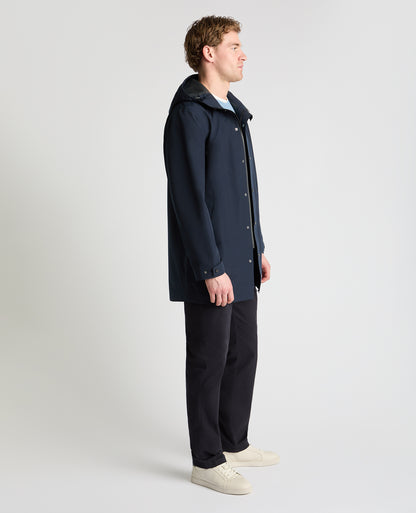 Man wearing a navy jacket