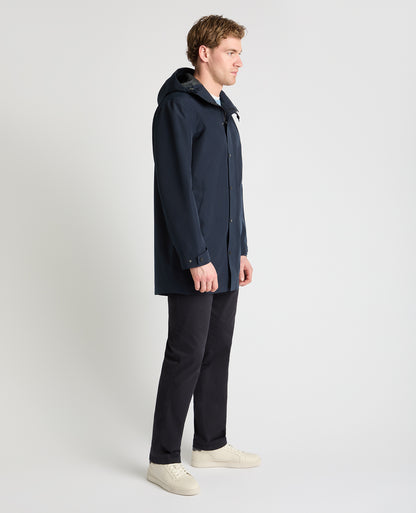 Man wearing a navy jacket