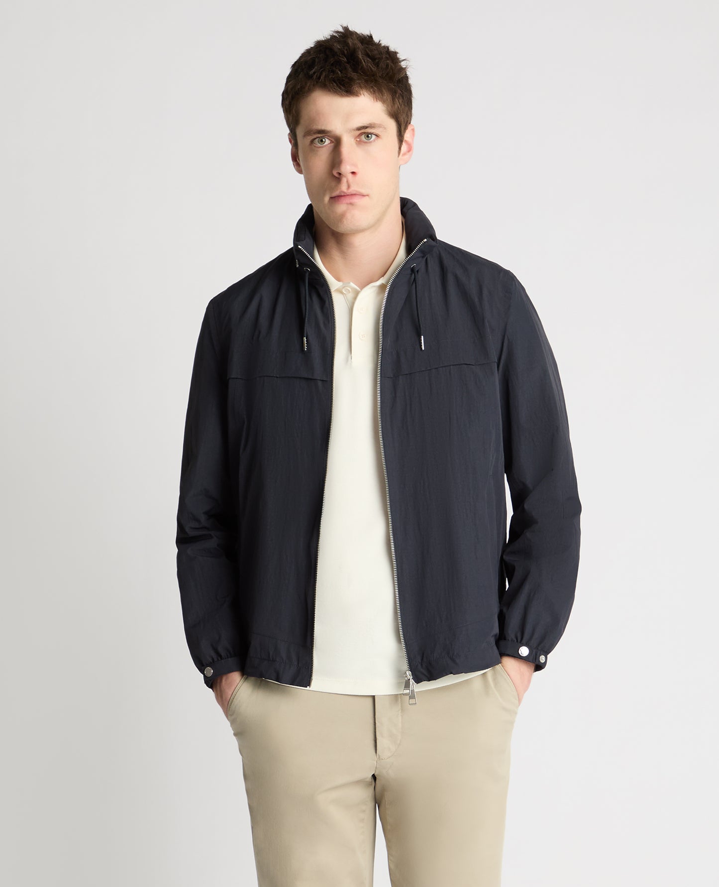 Lightweight Nylon Windbreaker Jacket