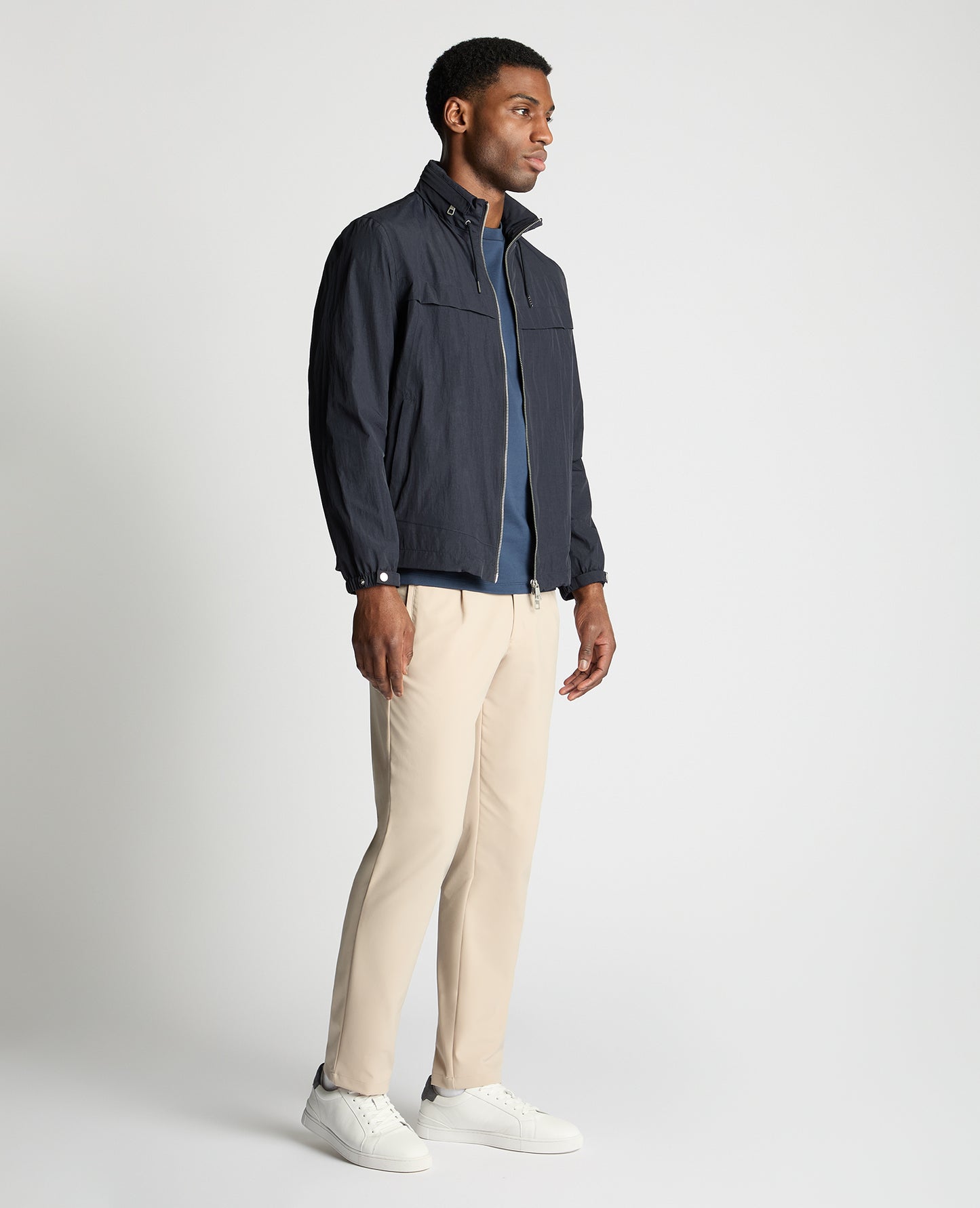 Lightweight Nylon Windbreaker Jacket