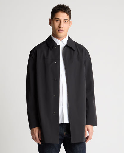 Man wearing a navy jacket